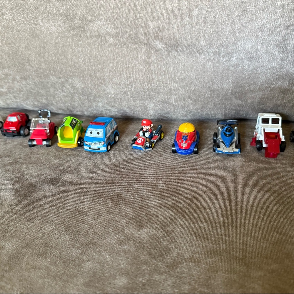 toy cars lot. 10 Cars